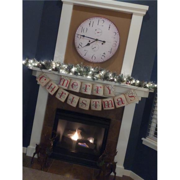 Vintage Merry Christmas Banner | Retro Nostalgic Banner - Picture 2 of 9